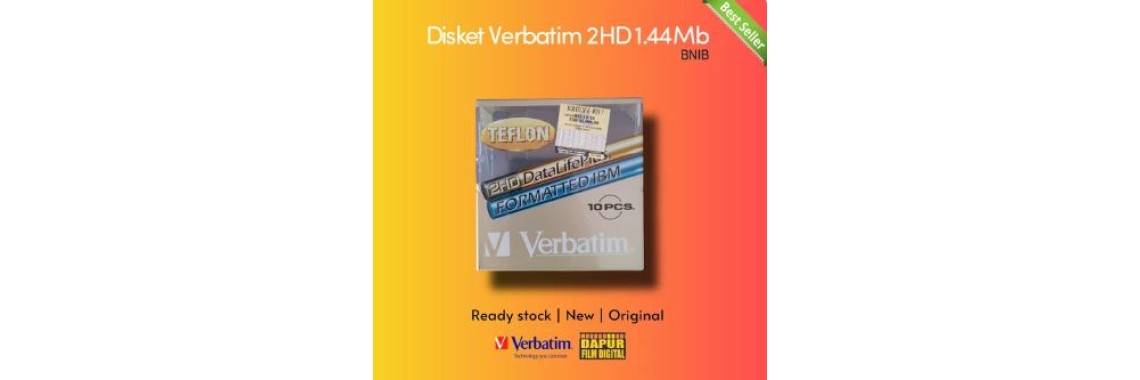 Disket Verbatim 2HD DataLife Plus Formatted IBM Diskette